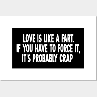 Funny love quote Posters and Art